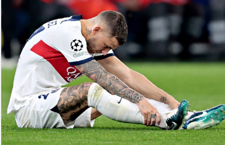 巴黎官方：卢卡斯左膝前十字韧带断裂 无缘欧洲杯