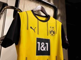 多特发布新赛季主场球衣：经典黄黑配色搭配黑色细纹点缀