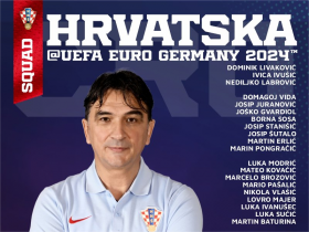 克罗地亚欧洲杯大名单：魔笛领衔，格瓦、斯塔尼希奇在列