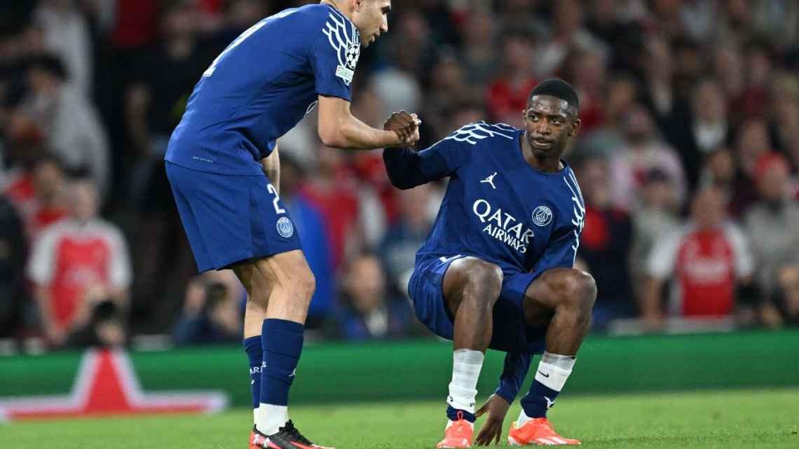 ESPN：登贝莱持乐观态度，认为自己能赶上次回合对阵阿森纳