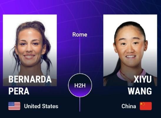 WTA1000罗马站资格赛：王曦雨2-1击败佩拉，成功晋级决胜轮