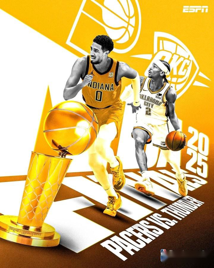 2024-25赛季NBA总决赛：俄克拉荷马雷霆vs印第安纳步行者