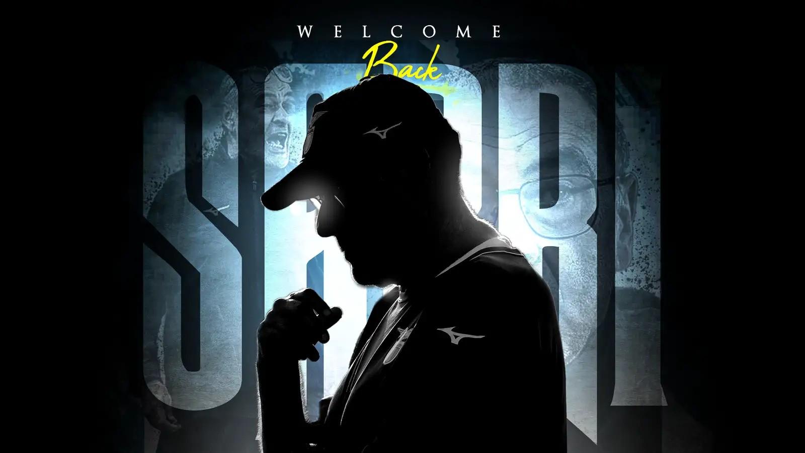 官方：萨里回归拉齐奥担任主帅；据悉签下2+1年合同