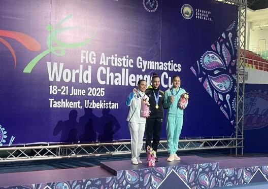 世界杯挑战赛：50岁丘索维金娜13.275分获得女子跳马亚军