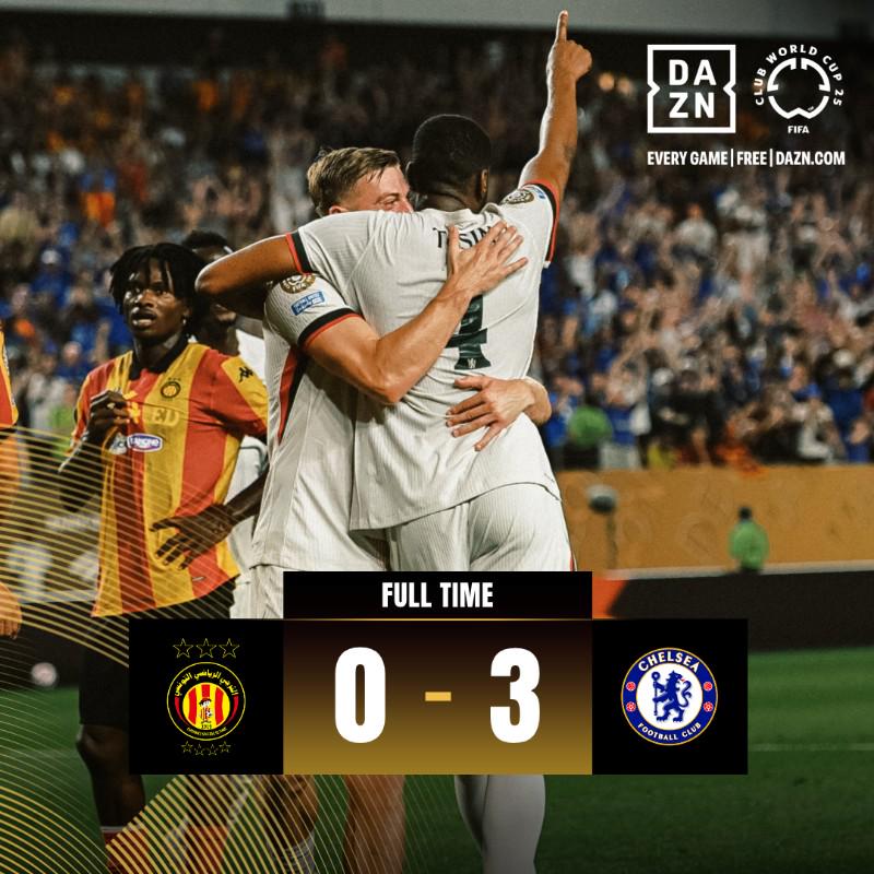切尔西3-0突尼斯希望，欧洲俱乐部世俱杯对非洲俱乐部10战9胜