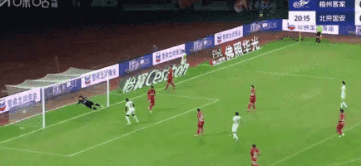 半场：国安2-0梅州，法比奥双响，斯帕伊奇、古加送助攻