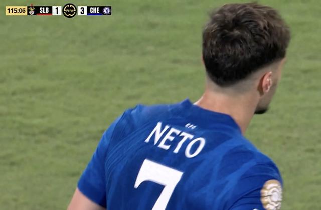 状态火热，切尔西边锋内托连续3次世俱杯出场取得进球