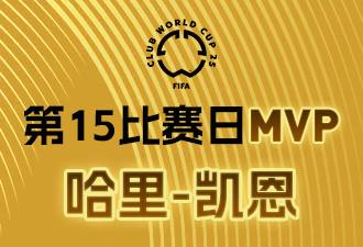懂球帝X咪咕2025世俱杯第15比赛日MVP：哈里-凯恩