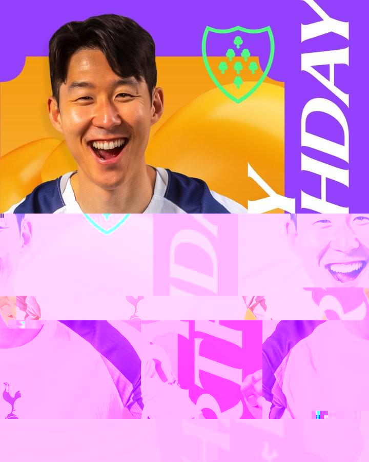 队长！热刺官方晒海报为孙兴慜庆生：祝Sonny33岁生日快乐