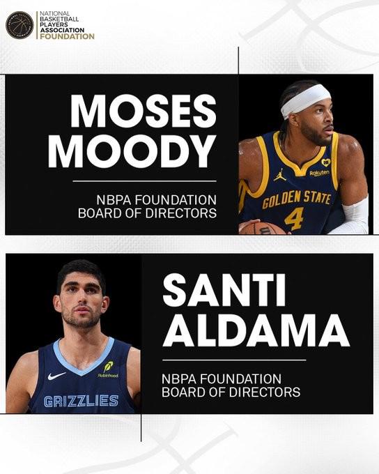 官方：穆迪和阿尔达马加入了新一届NBA球员工会董事会