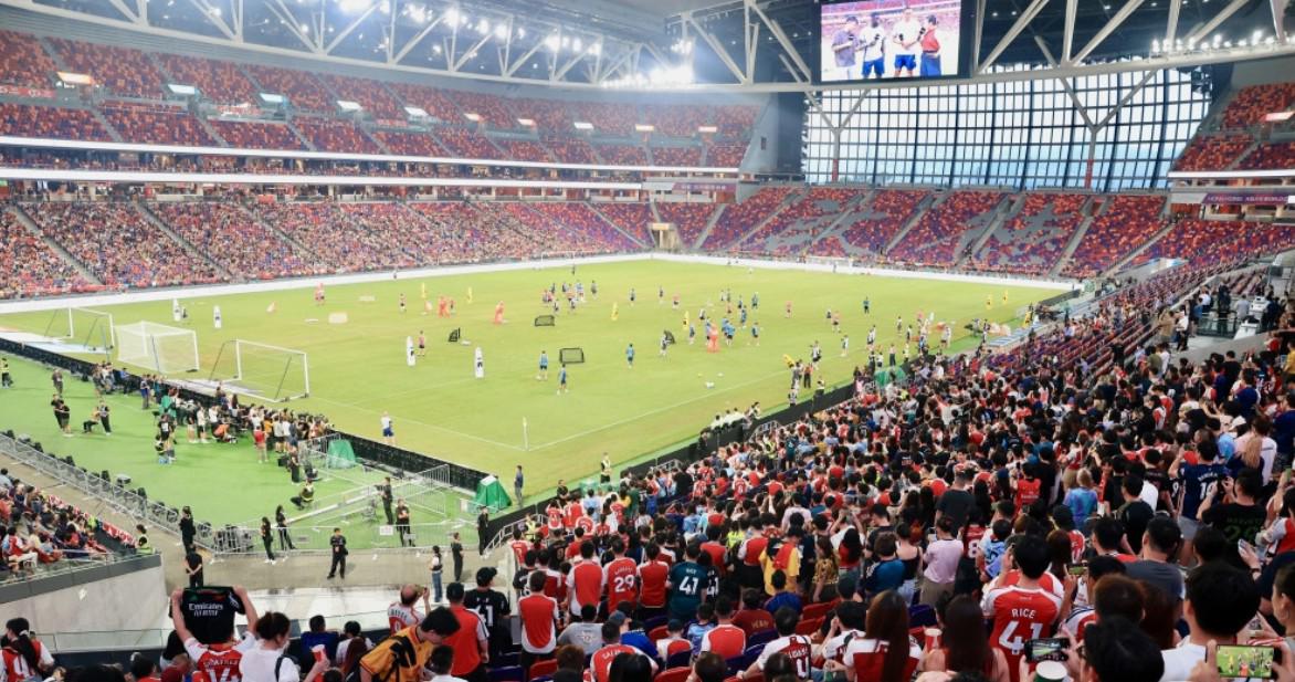 港媒：阿森纳中国香港行公开训练共有18563名球迷现场观看