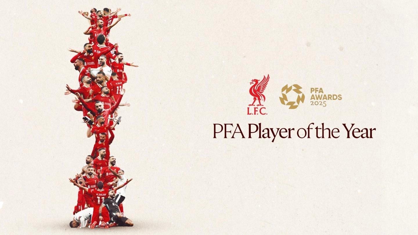 帽子戏法，萨拉赫成为当选PFA年度最佳次数最多的球员