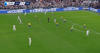 半场：尤文0-0帕尔马，孔塞桑、戴维造险