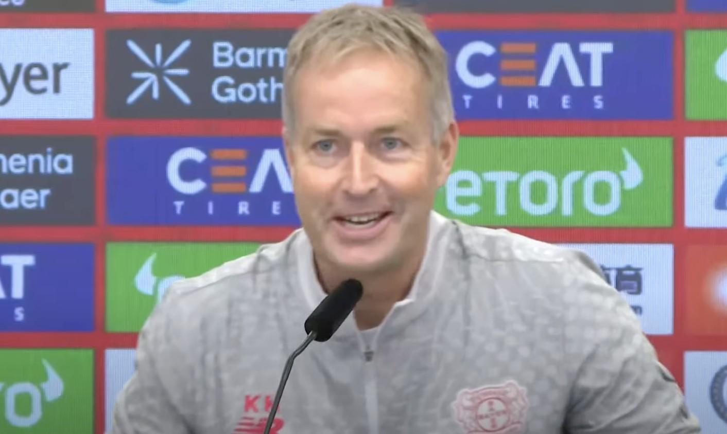 勒沃库森新帅：我强调纪律但不会大喊大叫；我从不担心被解雇