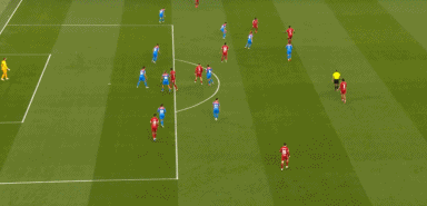 第6分钟，萨拉赫多人合围中破门，利物浦梦幻开局2-0！