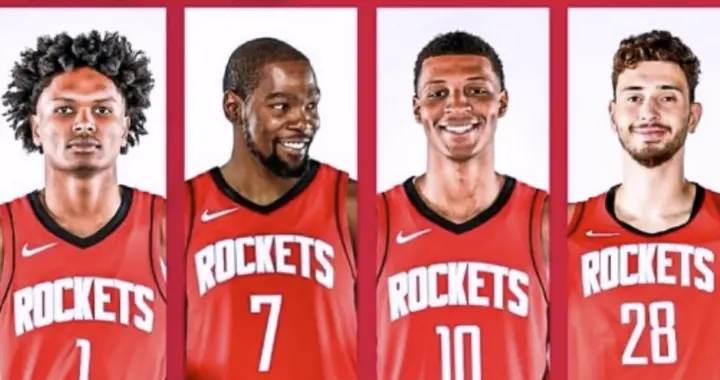 新赛季NBA五大首发阵容：火箭第五，快船第三，第一太强大
