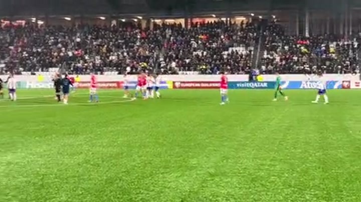 主场作战！法罗群岛赛后庆祝战胜捷克