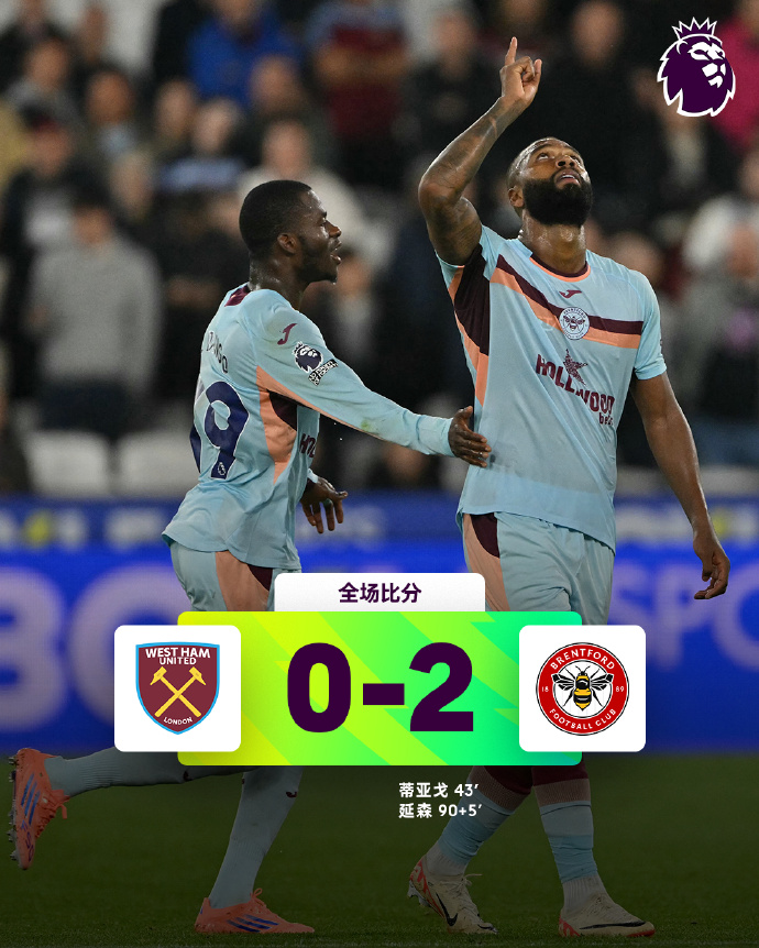 8轮战罢！英超积分榜：阿森纳3分领跑 曼城第2曼联第9