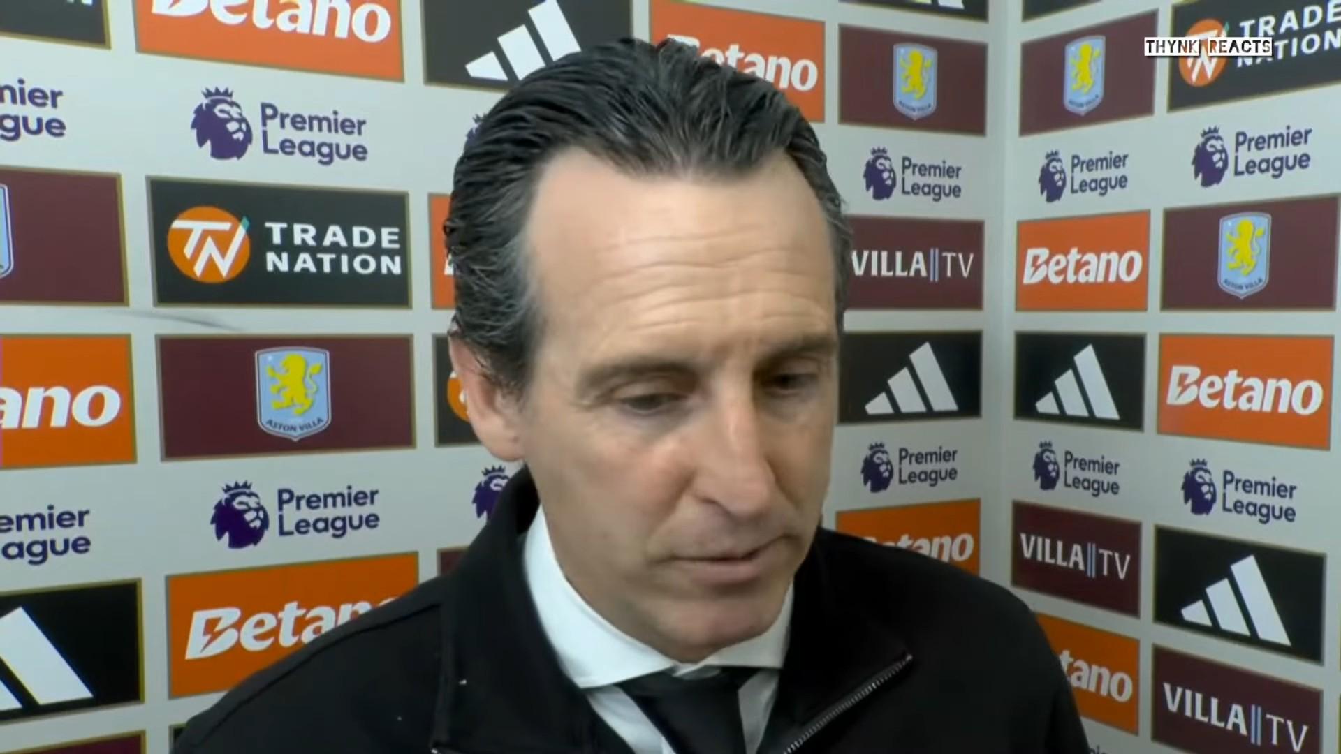 埃梅里：战胜曼城对我们重拾信心非常关键；卡什的射门很漂亮