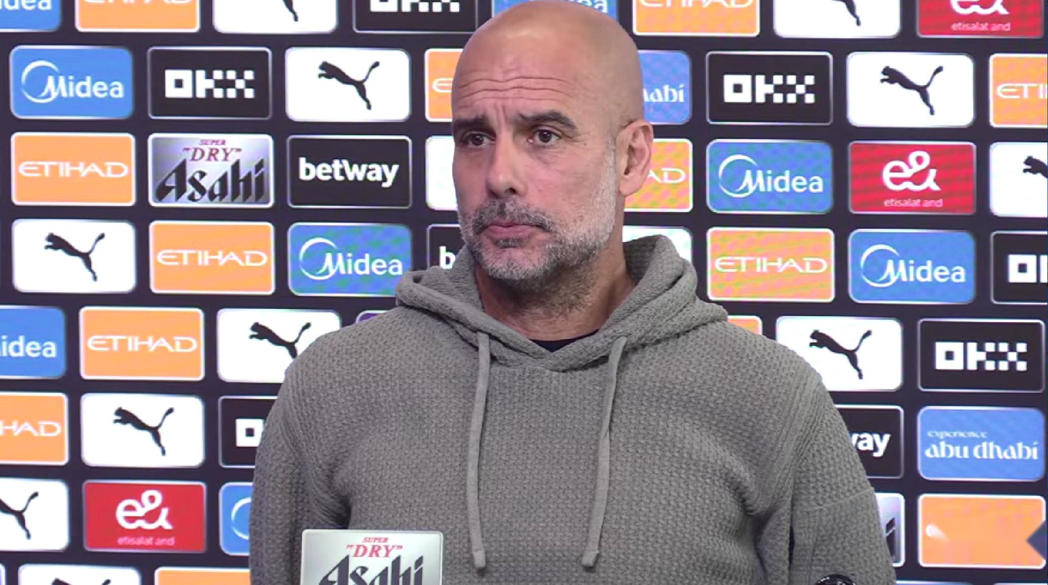 瓜迪奥拉：胡桑诺夫明天可上场踢几分钟；罗德里还没完全恢复