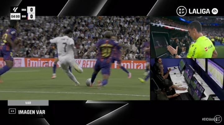 官方：维尼修斯点球被取消和加西亚点球判罚均正确