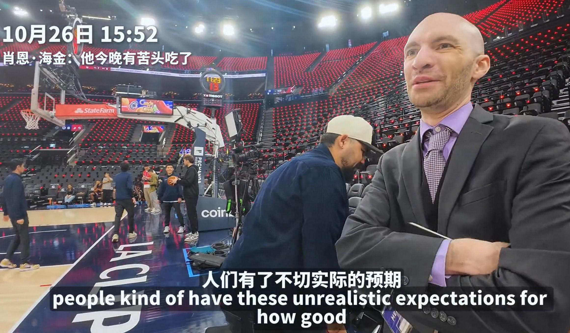 队记：可能是杨瀚森的夏联表现让人们期望过高，他还得慢慢来