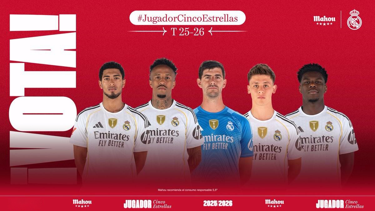 皇马10月最佳球员候选：贝林领衔，米利唐、裤袜、居莱尔在列