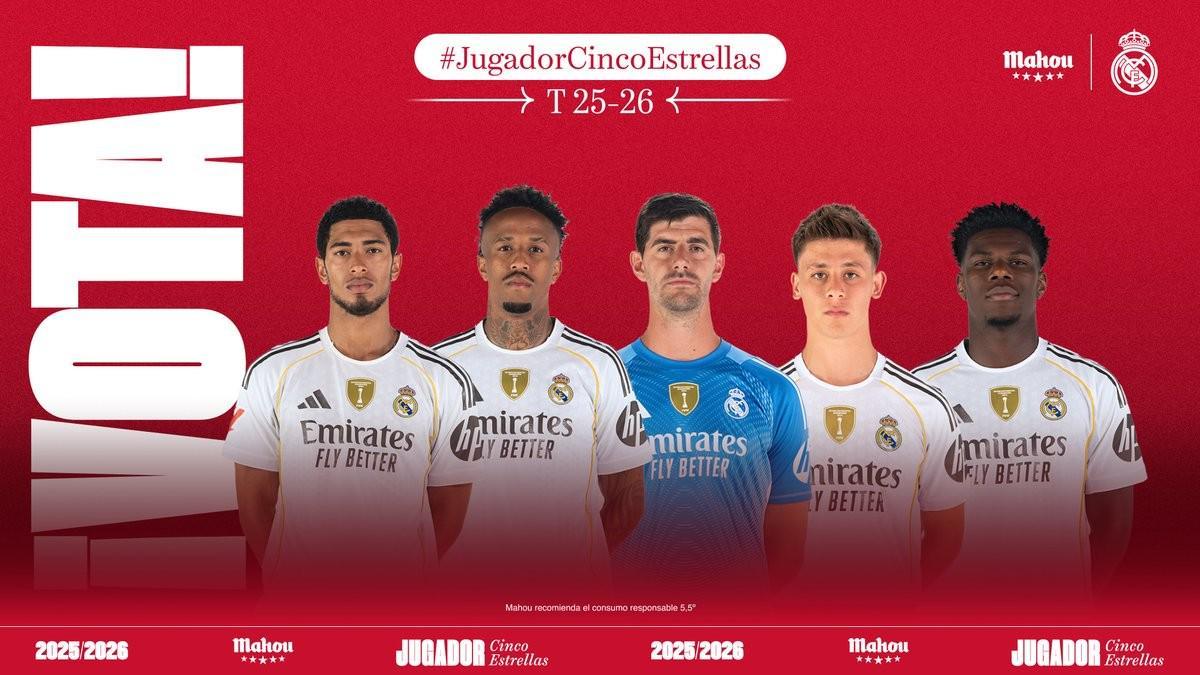 皇马10月最佳球员候选：贝林领衔，米利唐、裤袜、居莱尔在列