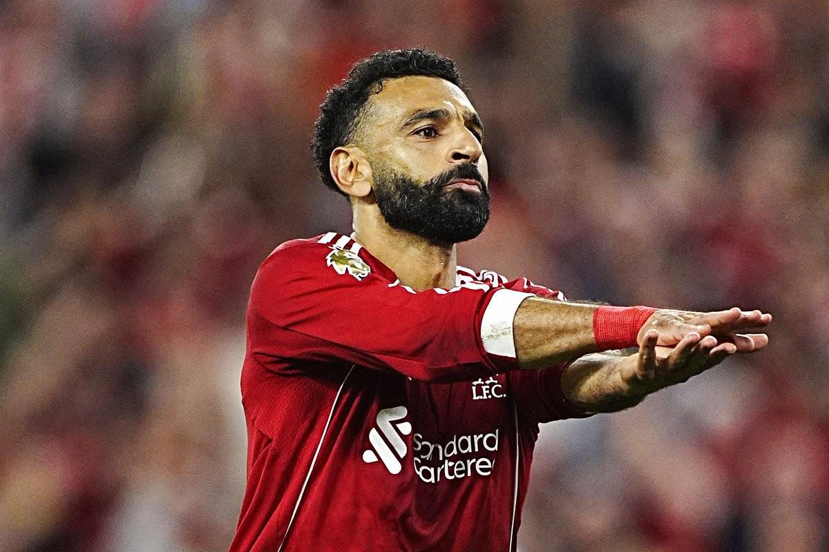 能否破门？萨拉赫此前对阵水晶宫打入9球，仅次于马内