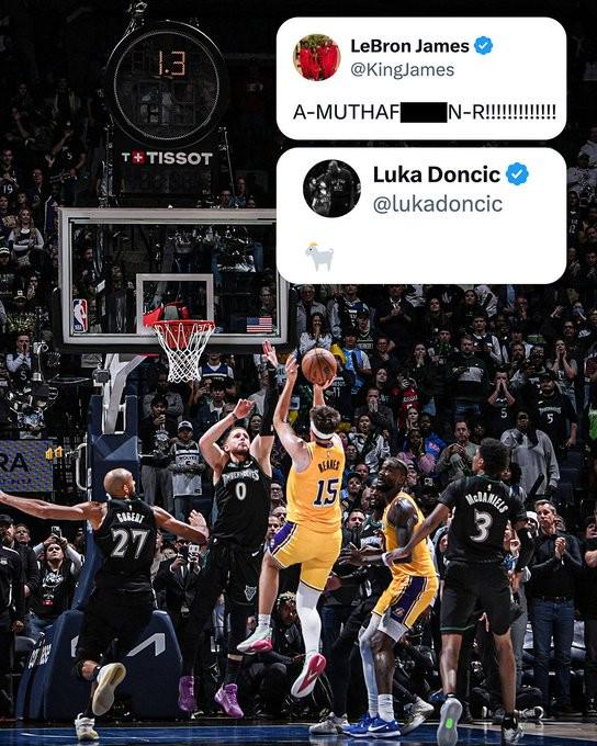 东詹齐夸里夫斯，詹姆斯：这xx的里夫斯；东契奇：GOAT