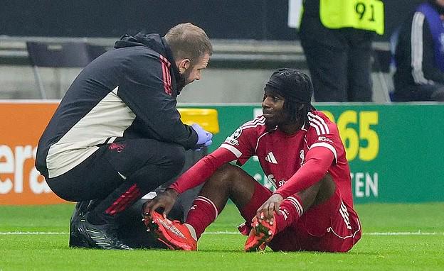 邮报：弗林蓬因伤预计缺席6周，将在国际比赛日后回归