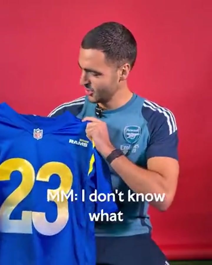 NFL洛杉矶公羊队为阿森纳球星准备了礼物