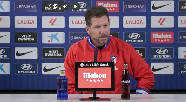 西蒙尼：卡多佐是明天首发的人选；还在思考谁接替巴里奥斯