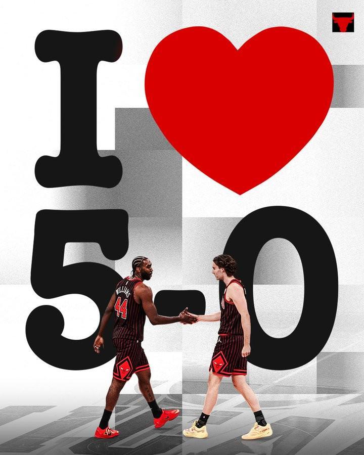 公牛击败尼克斯取得开季5连胜，同时成为东部唯一全胜球队