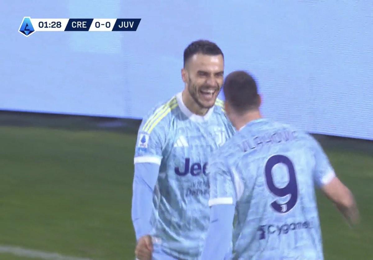 2分钟打进斯帅执教尤文首球，科斯蒂奇时隔958天首次意甲破门