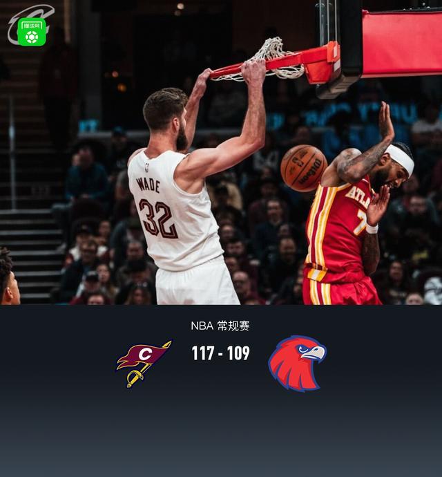 骑士117-109力克老鹰，米切尔37+2+5，杰伦-约翰逊23+13