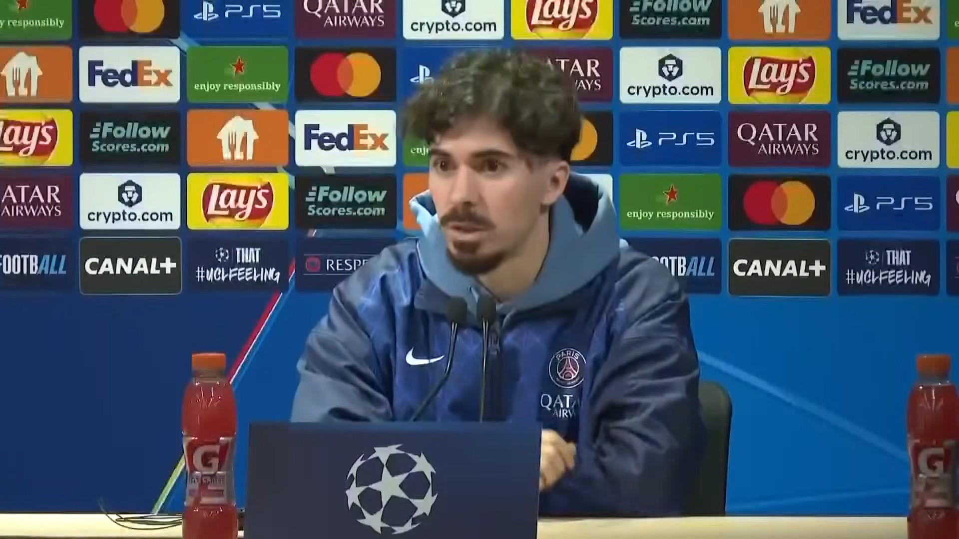 维蒂尼亚：和拜仁的比赛会非常激烈；凯恩的进球数据太夸张了