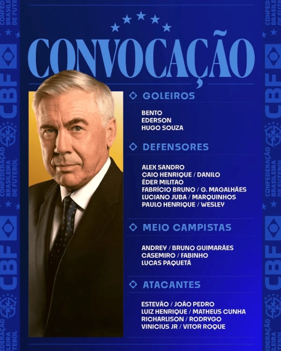 巴西新一期大名单：维尼修斯、罗德里戈领衔 内马尔落选