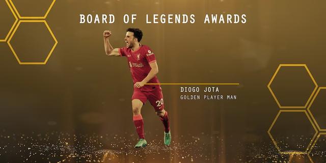 金童奖官方：迪奥戈-若塔获得2025年度最佳球员奖