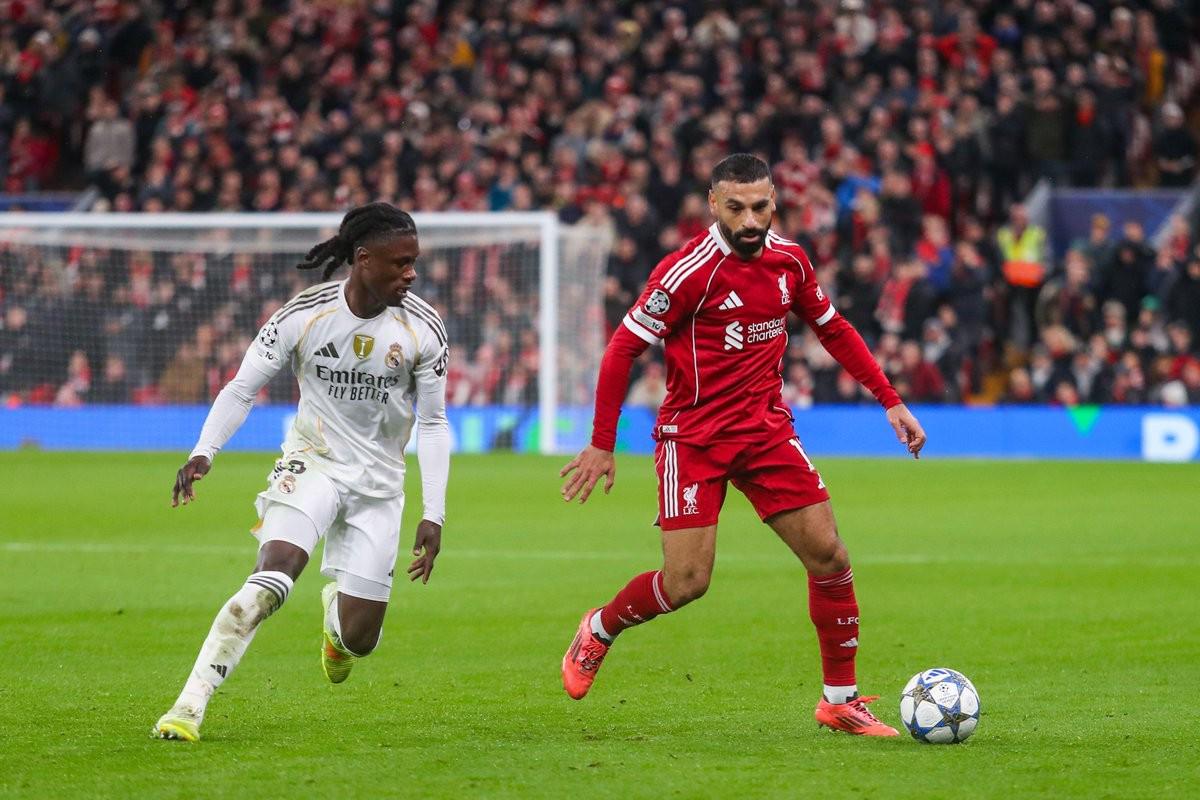 萨拉赫自2020年以来3次欧冠单场过人5+，均是对阵马德里双雄