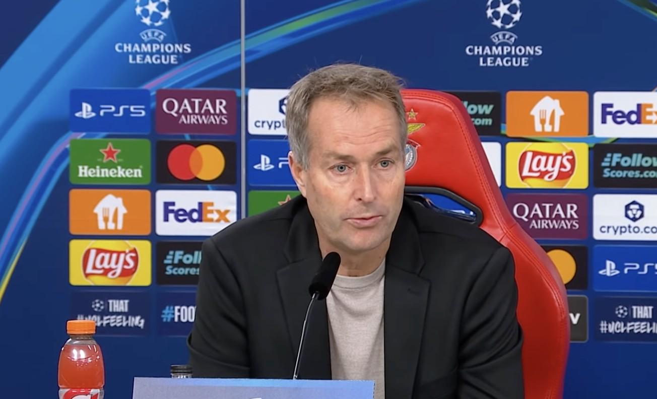 尤尔曼德：此前轮休格里马尔多是为让他休息；本菲卡压力很大