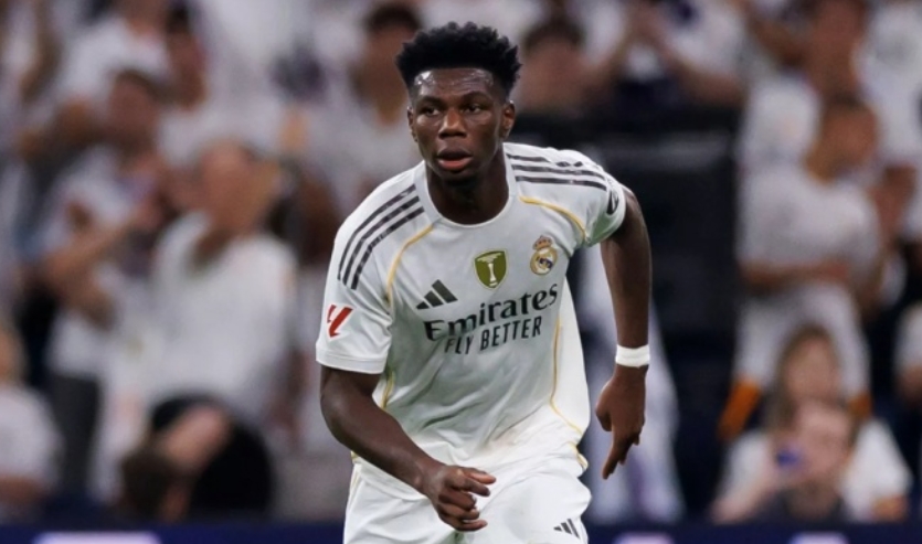 预计伤缺三周！皇马官方：琼阿梅尼左腿半腱肌受伤