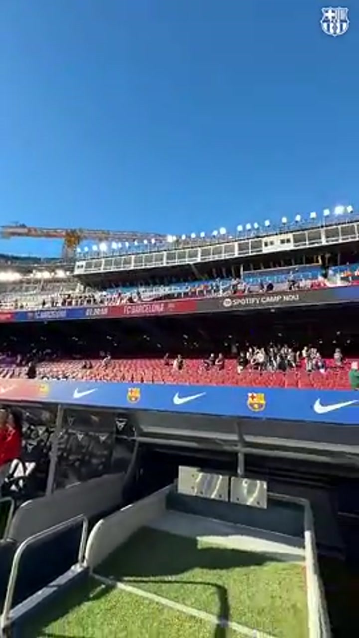 巴萨官方社媒：欢迎来到Spotify诺坎普球场