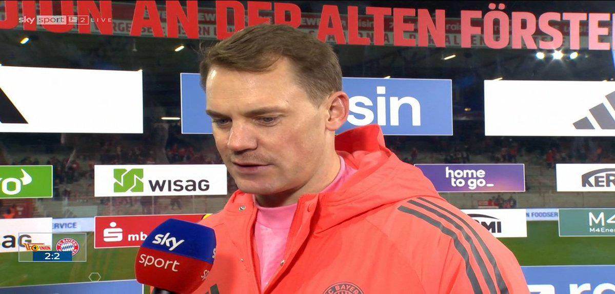 诺伊尔：平局是个不错的结果，我们拿到了1分而竞争对手没有