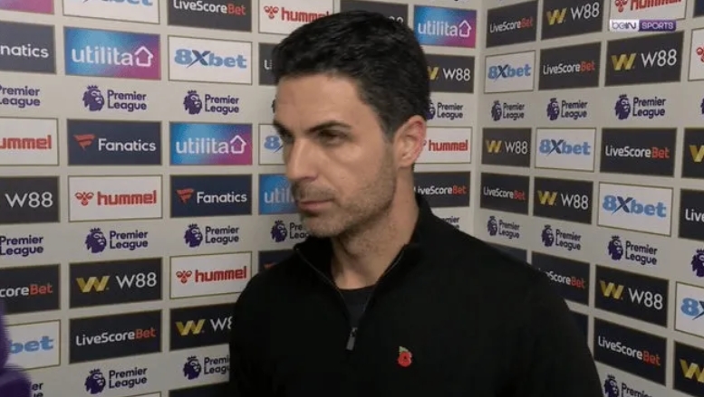 阿尔特塔：7人受伤导致阿森纳无法轮换 我们本该赢下这场比赛