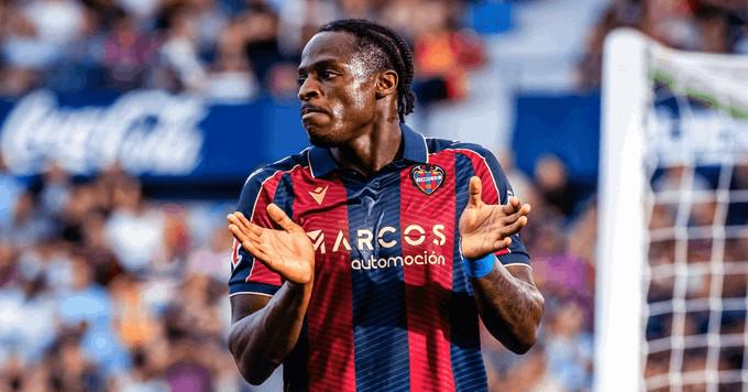 记者：莱万特已拒绝莫斯科中央陆军为埃永开出的3000万欧报价