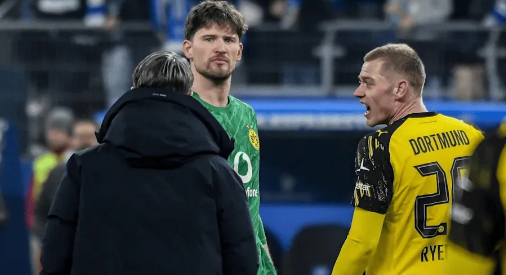 遭汉堡补时绝平！多特队内赛后爆发激烈争执 球员之间互相指责