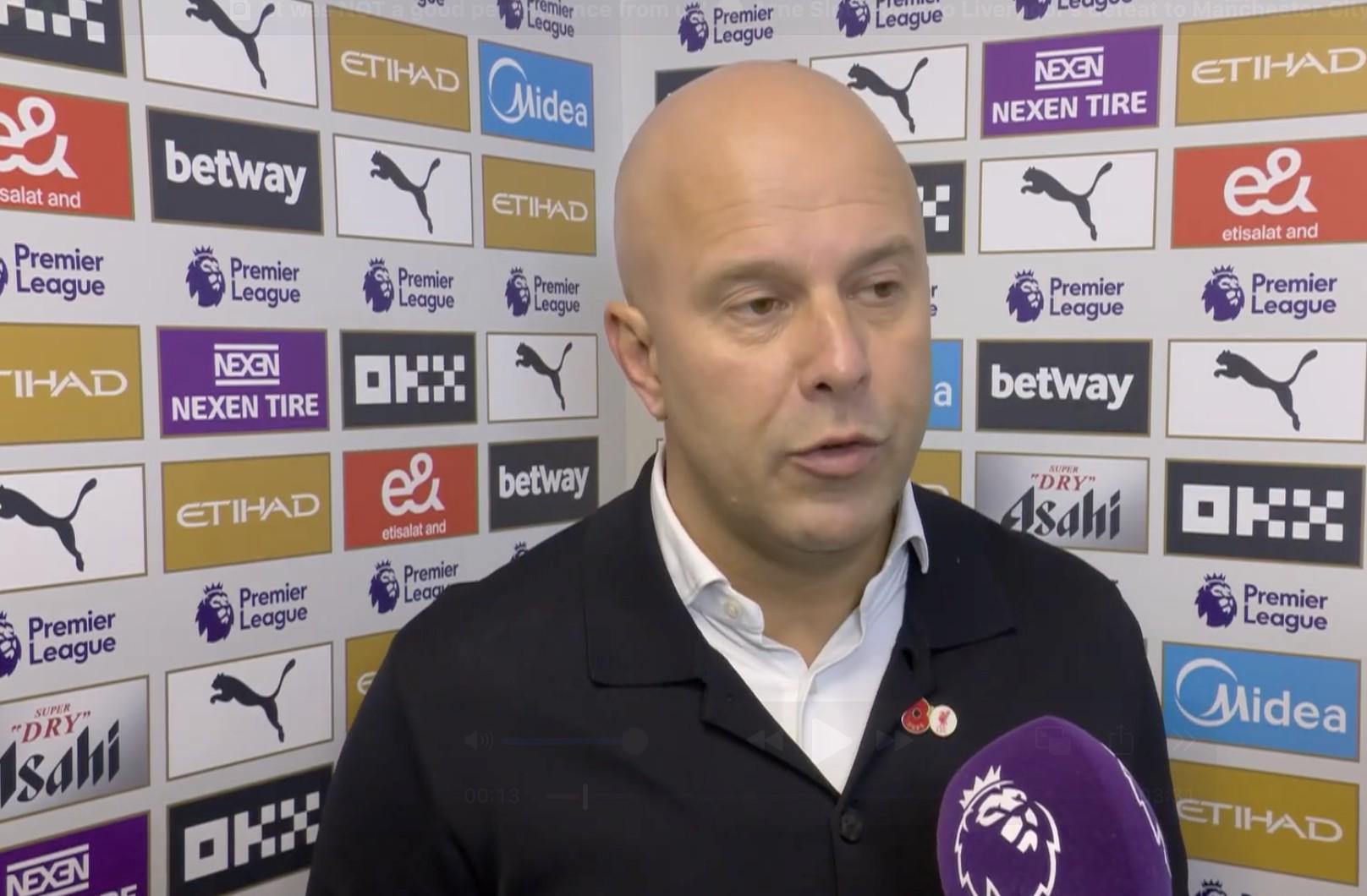 斯洛特：进球被吹我不同意，曼城上赛季对狼队类似的进球有效