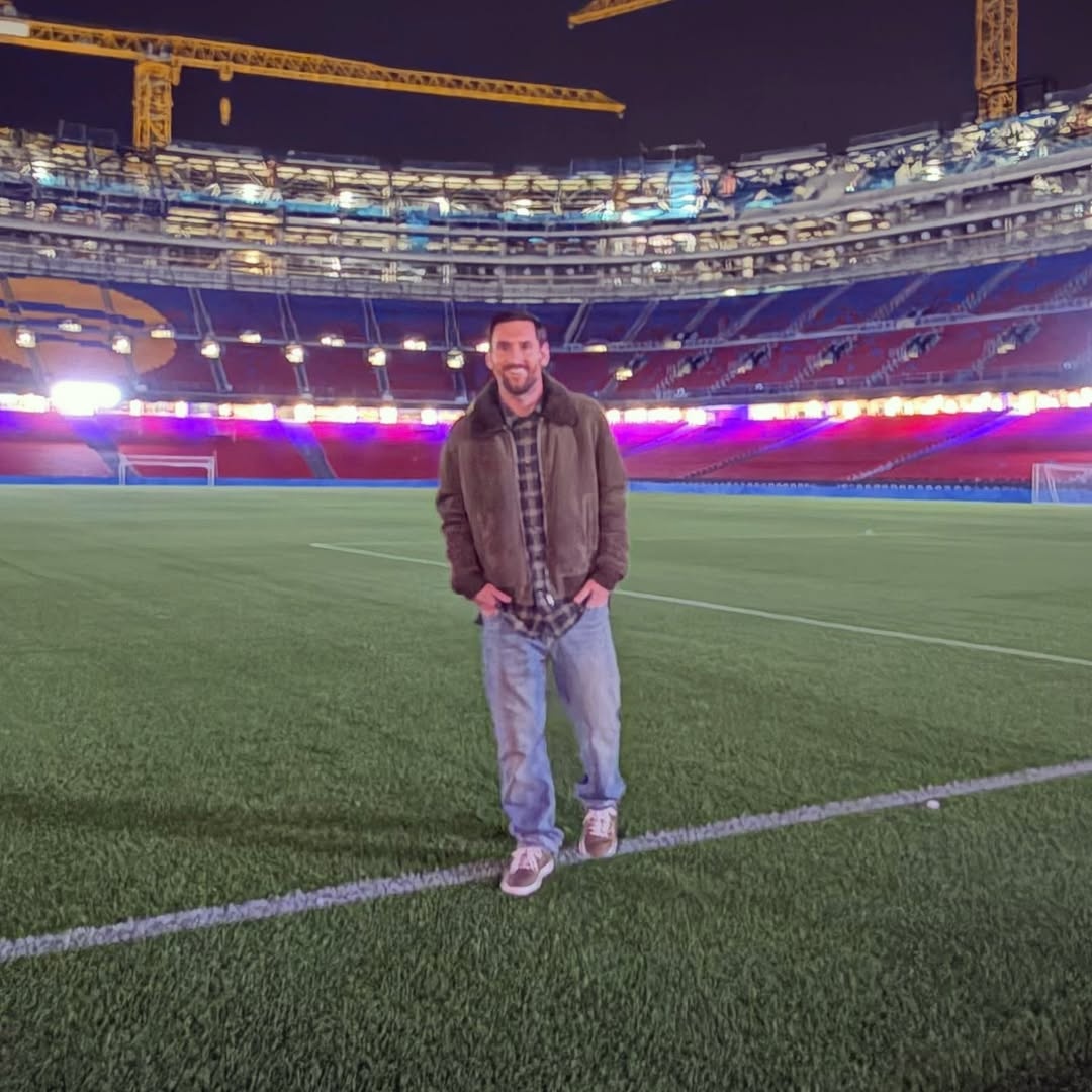 巴萨不知梅西回诺坎普 球场目前关闭 不清楚他是如何进入的