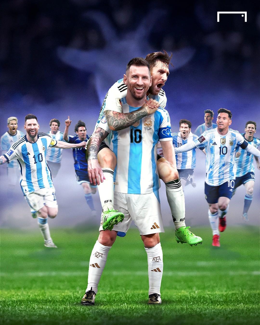 +1球1助，梅西阿根廷国家队生涯数据：196场115球61助攻